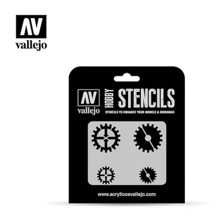 Vallejo Stencil Gear Masks Stencil VLJST-SF001